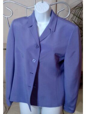 Style & Co Collection Blazer Women Purple Work/Dressy -Size 8 Petite